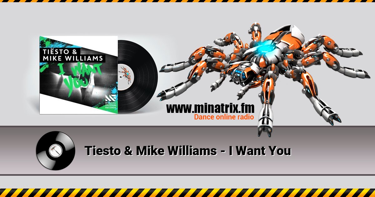 Tiesto & Mike Williams - I Want You Tiesto & Mike Williams - I Want You скачать бесплатно