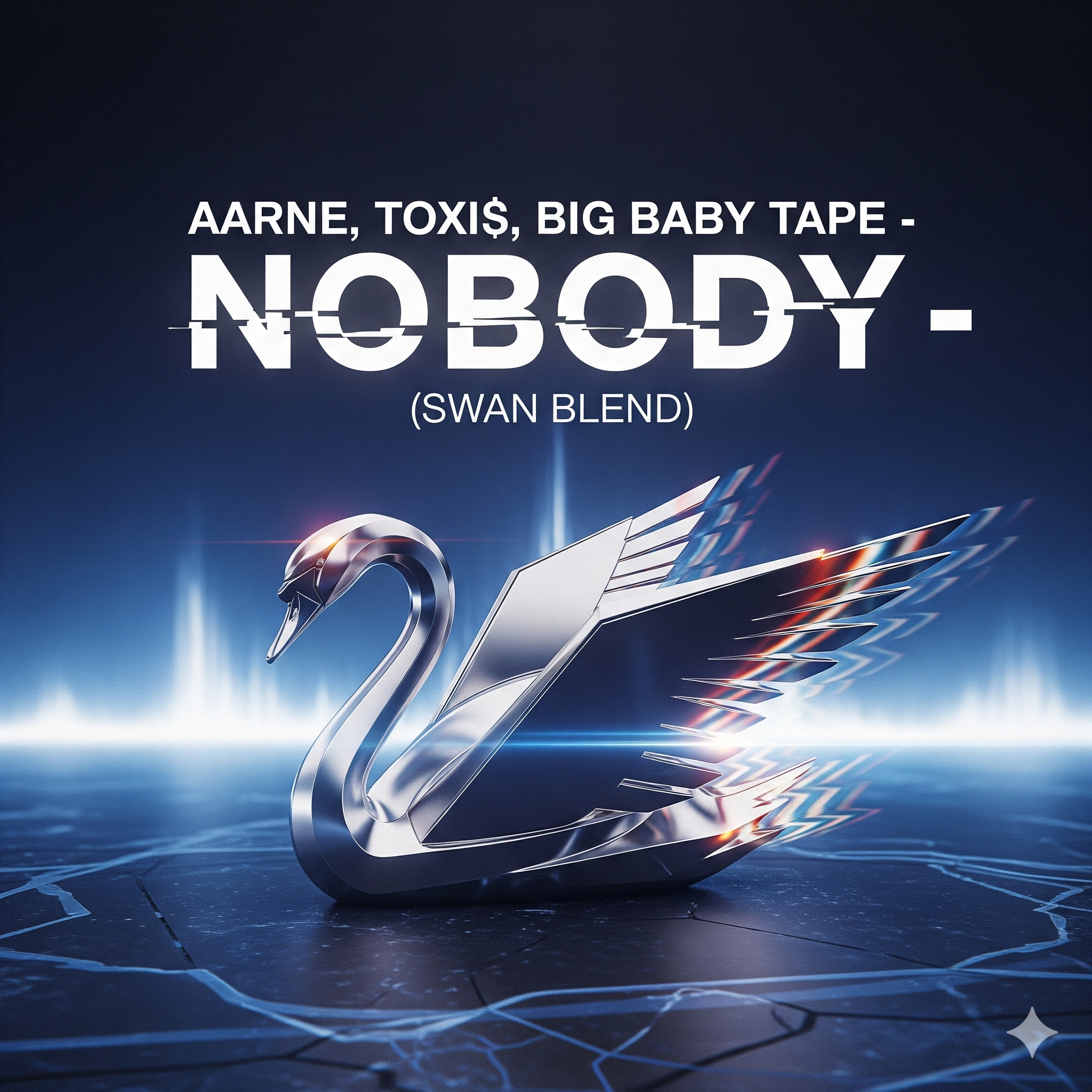 Pochette Aarne, Toxi$, Big Baby Tape - NOBODY (Swan Blend)