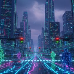 Обложка Город дышит, как огромный сервер