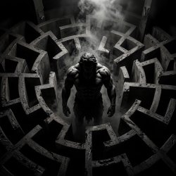 Обложка A. M. P. NEURO - ДВА ПОЦЕЛУЯ МИНОТАВРА