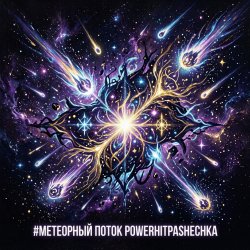 Обложка PowerHitPashechka - Метеорный поток  Жанр: Space Phonk / Digital Romance Настроение: Агрессивный кос