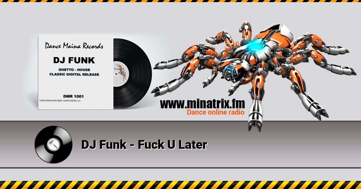 DJ Funk - Fuck U Later DJ Funk - Fuck U Later скачать бесплатно
