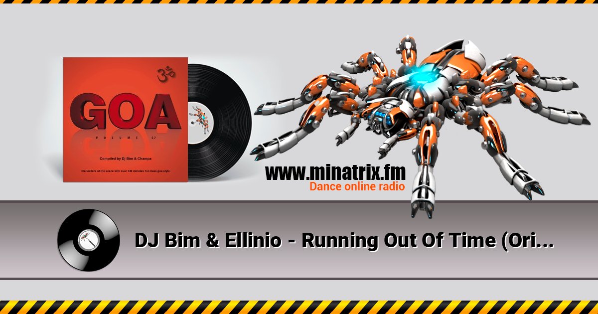 DJ Bim & Ellinio - Running Out Of Time (Original Mix) DJ Bim & Ellinio - Running Out Of Time (Original Mix) слушать и скачать трек