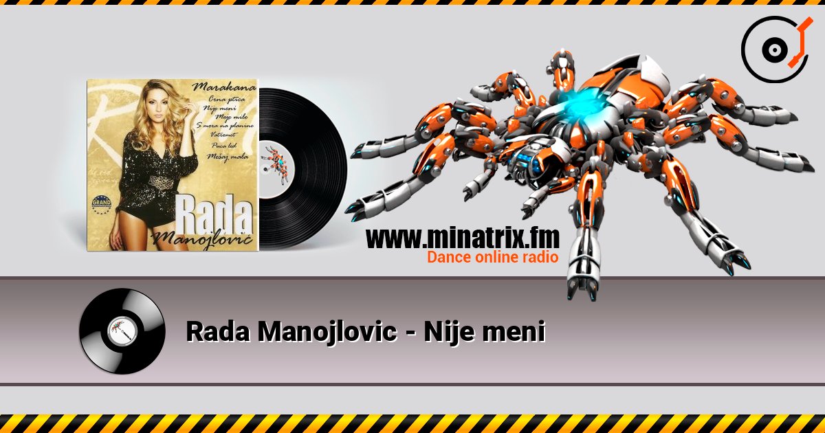 Rada Manojlovic - Nije meni слушать онлайн в высоком качестве | Minatrix.FM