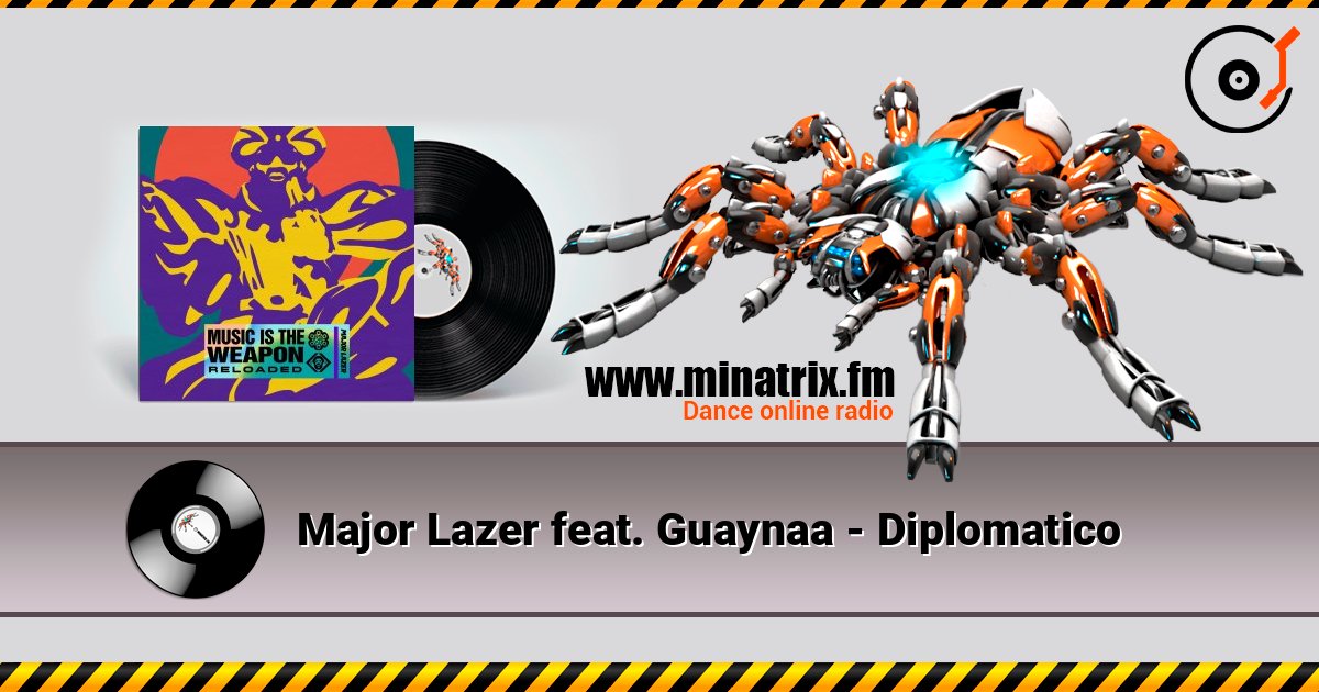 Major Lazer feat. Guaynaa - Diplomatico escuchar en línea en alta calidad | Minatrix.FM