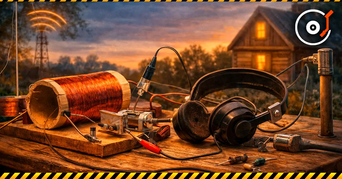 最简单的自制收音机 — 如何制作无需电池的无线电接收器